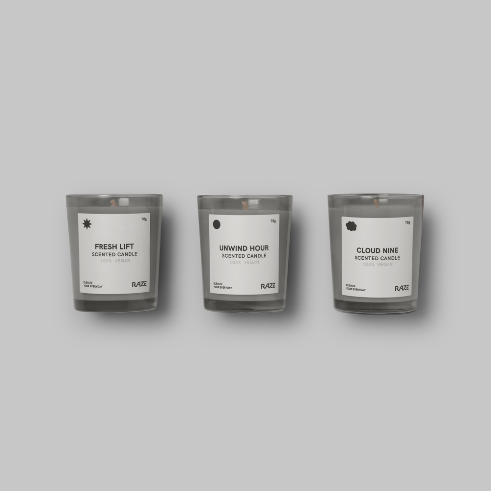 Scented Candle Gift Set 70gx3